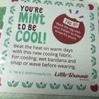 Girl Scouts Cooling Fabric Bandana - Thin Mint Reward 2020 Little Brownies
