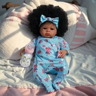 19  Realistic African American Girl Reborn Baby Dolls Vinyl Lifelike Newborn Toy