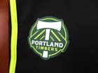Nwt Adidas Mls Portland Timbers Black Long Training Shorts Size L