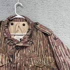 Military Cold Weather Field Jacket Mens Large Realtree Camo Canvas Hidden Hooded