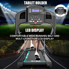 Foldable Treadmill For Home  Walking Machince  Easy To Fold  Mp3  Led Display