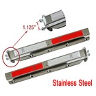 Semi Truck Straight Spring Loaded Mud Flap Hanger Stainless Steel Rh lh 1 125 
