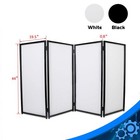 Portable Dj Event Facade Black And White Scrim Frame Booth W  Travel Bag Case