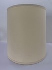 Vintage Mcm Linen Drum Lamp Shade 14x14 Beige Textured Fabric Spider Fitter 
