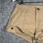 Vintage Y2k Nwt Womens Apple Bottoms Khaki Tan Shorts Size 7 8 31x12 Booty Short