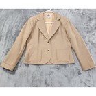 Vintage 60s Lanz Original Wool Blazer Skirt Suit Set Size M Tan Beige Office