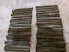 Lot Of 75 Antique Square 4  Long Nails   Rusty Bent 3 Pounds