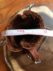 Handcrafted Brown Leather Pouch  Muzzleloading Hunting Bullet Bag  Coin Bag  