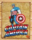 Captain America Retro Panels Tin Sign Vtg Metal Decor Marvel Comic Poster 1736