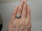 Lirm Vintage Israel Ancient Roman Glass Sterling Silver 925 Ring Size 7 5