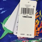 Polo Ralph Lauren Baby Boy Polo Bear Rash Guard Swim Shirt 18-24m Beach Pool New