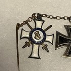 Wwi German  rare  Saxon Mini Chain - Albert Cross  Iron  Hindenburg  Landwehr