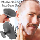 Men Facial Cleansing Scrubber Silicone Massager Face Scrub Brush Skin Care Tool