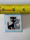 Vintage Enamel-on-brass Pill Box With Kittens