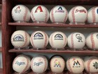 Mlb National League Team Logo  old   New  White Baseballs_your Choice