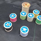 Vtg Star Thread - All Wood Spool - Qty 14