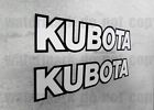 2x Kubota Tractor Size 9 75  Decal Stickers Diesel  4x4  Loader  Excavator  Skid