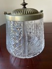Antique American Brilliant Cut Crystal Biscuit Jar
