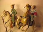 Vintage Hartland Roy Rogers  Rearing Trigger  dale Evans buttermilk 800 Series