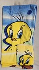 Vintage Looney Tunes Tweety Bird   Taz Tasmanian Devil Bath   Hand Towel Set New