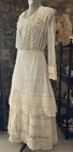 Edwardian Sheer Net And Lace Dress Excellent