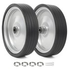 10 x2 2  Flat Free Solid Rubber Replacement Tires 2-pack 5 8  Axle Wheelbarrow