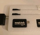 Lot Of 2 Magicjack Plus Voip Usb Phone Adapters W  Power Adapters   Extension   