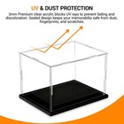 4pcs Mini Helmet Display Case For 1 2 Scale Football  Baseball   Memorabilia