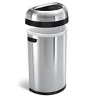 Simplehuman 60 Liter   15 9 Gal Semi-round Open Trash Can  Commercial Grade