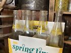 Vintage Springtime Beverages Soda Bottles   Carrier Sheboygan Wisconsin Bird