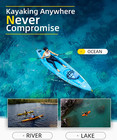 Kayak Paddle 86in 218cm  90 5in 230cm Alloy Shaft 2-piece Floatable Kayak Oar 