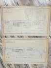 Vintage Pennsylvania Railroad Steam Locomotive Large Blueprint Lot  8 Total 