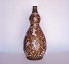 Antique Koryo Dynasty Korean Double Gourd Vase - 13 25   34cm  Tall 