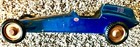 Vintage Blue Handmade Pinewood Derby Race Car