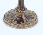 Edgar Berebi City Of Xi an Stemware Museum Gold Plate With Red Enamel