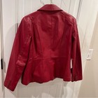 East 5th Genuine Tailored Red Women s Leather Jacket Size Medium
