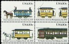 2062a  Mnh 20   Color Shift Error Trolley Cars Zip Block Of Four - Stuart Katz