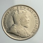 1908 Small 8 Canada Small Five Cents King George Circulated 5 Silver Coin Ngs012