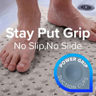 39 X 16 Inch Extra Long Non-slip Bath Mat For Tub And Shower  Tan
