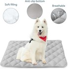 2 Pack Soft Dog Crate Pad Mat With Anti-slip Bottom Washable Kennel Pad All-size