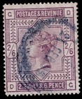Great Britain Scott 96 Sg178 1883 Queen Victoria 2s6d Lilac Used Cv  453