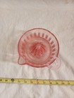 Vintage Glass Citrus Reamer Juicer Pinkish - Chipped 