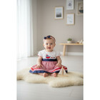 New Baby Girls Dress Set With Matching Headband Underwear Size 3 To 6 Months 