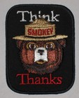 2 Vintage Smokey Bear  think     help Prevent Forest Fires  Patches - New Unused
