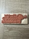 Hampton Art Rubber Stamp If The Early Bird Catches Worm Id Rather Eat Cheesecake