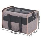 Cat Carrier With Wheels Airline Approved Rolling Pet Carrier 22 Lbs Grey
