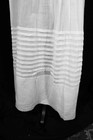 Antique Edwardian French White Sheer Pleated Cotton Petticoat Size  28-29  Waist