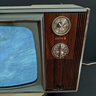 Vintage Zenith  swiv-l-tilt  1970s 12  Woodgrain Swivel Black White Portable Tv 