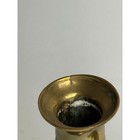 Vintage Solid Brass Candlestick Holders Pair Square Base Ornate 4 75 