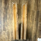 Antique Salvage Wooden Balusters Brown Architectural Set Of 2 Vintage Style Wood